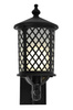 Elegancki kinkiet zewnętrzny z ozdobną kratką K-8215 z serii CHICAGO