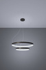 Żyrandol RIO 2 55/78 czarny LED 4000K