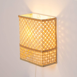 Kinkiet bambusowy BOHO TH3A biały