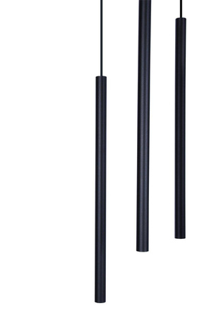 Duża, dekoracyjna, czarna lampa wisząca do jadalni K-4863 z serii GELATO