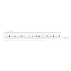 Kluś Taśma LED KWP-14KCR27-0480-24, 2700K, 395 lm/m, 4.8 W/m, IP65