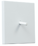 Włącznik podtynkowy pojedynczy / schodowy TOGGLICA 4U kwadratowy BIAŁY MAT