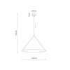 Lampa wisząca CONO Orange 1xE27 XL