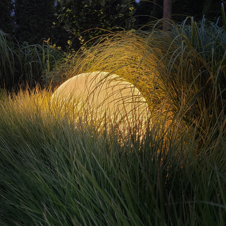 Kula Ogrodowa lampa Globo biała 1xE27 30cm