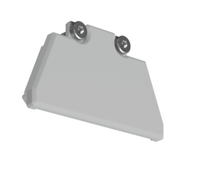 Zaślepka końcowa  OMODO-50 szara KLUŚ