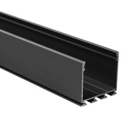 Profil do LED LIPOD architektoniczny Kluś czarny anoda 2m