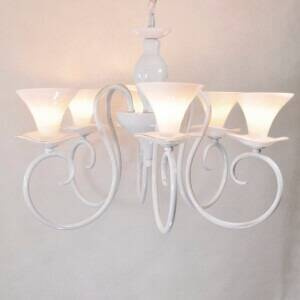 Lampa wisząca biała GLORIA-5 E14x5
