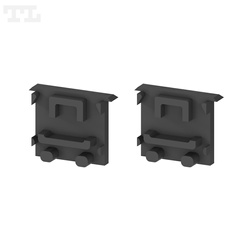 Komplet zaślepek bocznych czarnych P18-4 do osłonki C13 (2 szt bez otworu) (nr kat 771841303)