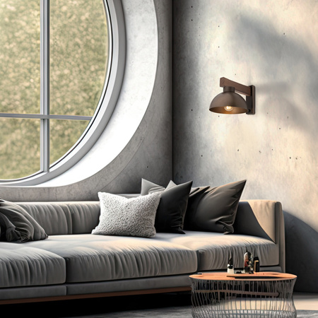Kinkiet OSLO BROWN 1xE27