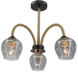 Lampa sufitowa Murcja 3xE27 lina