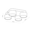 Lampa sufitowa SPACE Black 4xGX53