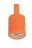 Oprawka dekoracyjna silikonowa E27 walec pomarańczowa