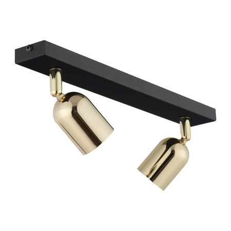 Lampa sufitowa TOP Black Gold 2xGU10