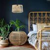 Lampa wisząca BOHO bambusowa walec TH2B 35cm