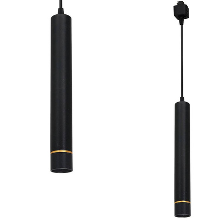 Lampa wisząca szynowa 1- fazowa PENDANT BlACK/GOLD 3W LED