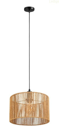 Lampa wisząca strunowa naturalna pleciona WALEC boho 30cm