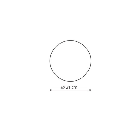Platillo kinkiet 21 cm czarny LED CCT