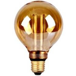 Żarówka dekoracyjna DecoVintage Led G95 Amber Pillar E27 4W 200lm  1800K odkręcany klosz