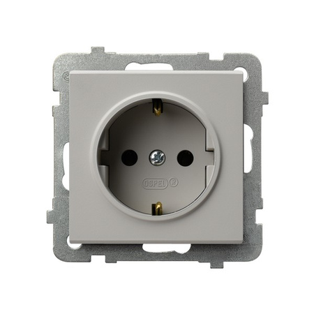 Ospel Sonata Kaszmir Gniazdo pojedyncze z uziemieniem schuko GP-1RS/m/82