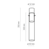 Lampa sufitowa LOOK GRAPHITE 1xE27