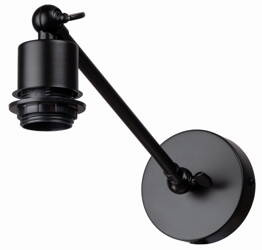 Kinkiet regulowany metalowy czarny E27