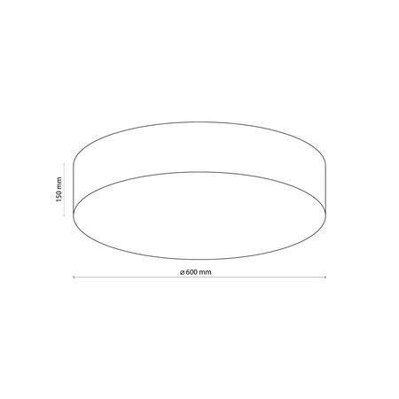 Lampa sufitowa RONDO Graphite 4xE27 600