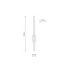 Tk Lighting FLASH WOOD ORZECH kinkiet 1 LED M