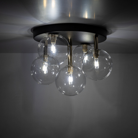 Lampa sufitowa NILOS Black/Gold 5xG9