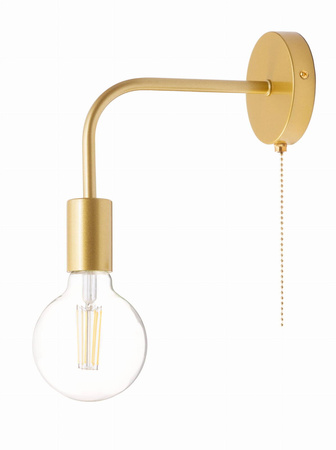 Kinkiet LOFT E27 WST052 złoty włącznik on/off