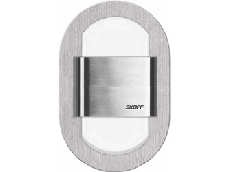 Oprawa schodowa DUO RUEDA LED Light Skoff 10V DC 1,6W szlif inox b. niebieska
