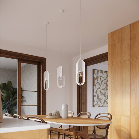 Lampa sufitowa OVAL WHITE 3xE27