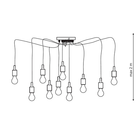 Soleto 10 lampa wisząca LP-90082/10P