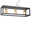 Lampa wisząca metalowa CAGE 3xE27 czarny