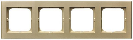 Ramka poczwórna Sonata Ospel Szampański Złoty