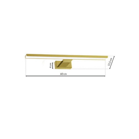 Kinkiet Led złoty Shine Gold 13,8W Milagro