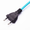 Przewód w oplocie kabel z wtyczką 4m niebieski