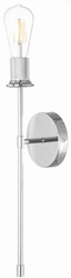 Kinkiet metalowy Madrid Long satynowy 1xE27
