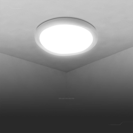 Plafon V-TAC 60W CYCLONE fi.49cm CCT Pilot TIMER VT-8559 3000K-6500K 6000lm