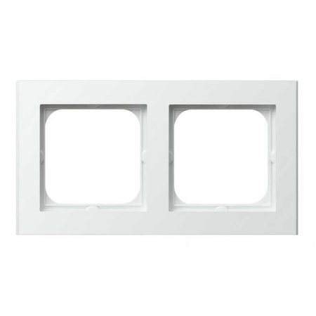 Ramka podwójna Ospel Sonata Biała