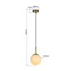 Light prestige Dorado 1 wisząca złota LP-002/1P
