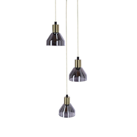 Lampa wisząca złota 3xE14 18cm Gregory 33-78995