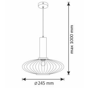 Lampa wisząca NORFOLK Amber E27