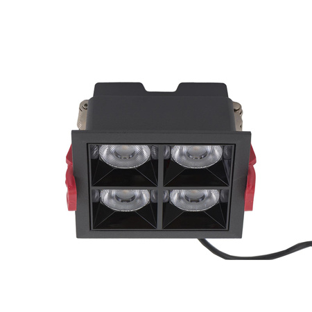 Nowodvorski Oprawa kwadratowa podtynkowa czarna MIDI LED RECESSED 