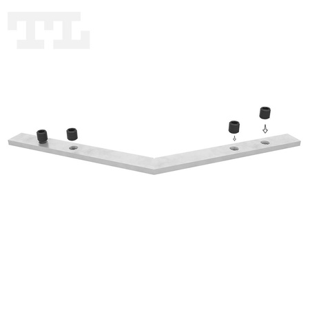 Łącznik kątowy 135 stopni z wkrętami dociskającymi (nr kat 750026)