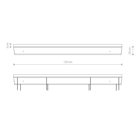 Nowodvorski Puszka czarna CAMELEON CANOPY C 1200