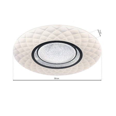 Plafon lampa natynkowa TOKYO 48W Ø500 mm + Pilot