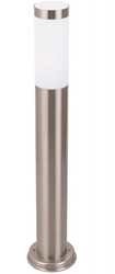 Słupek ogrodowy srebrny okrągły 1xE27 lampa IP44 65cm