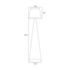 Lampa podłogowa K-4643 z serii SOUL BLACK