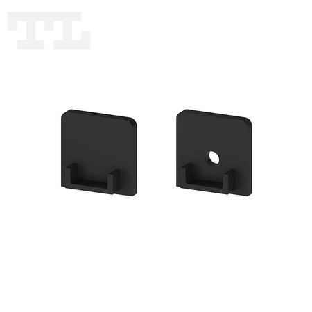Komplet zaślepek bocznych czarnych P4-3 do osłonki C11 (1 szt. z otworem, 1 szt bez otworu) (nr kat 7704303)