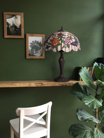 Wyjątkowa lampa stołowa, do stylowego salonu K-G16835 z serii ROSE